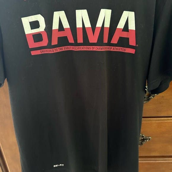 Nike BAMA Black and Red T-Shirt - Picture 5 of 6